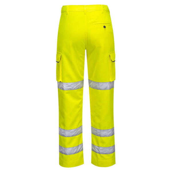 Portwest LW71 Yellow High Visibility Ladies Trousers - Back