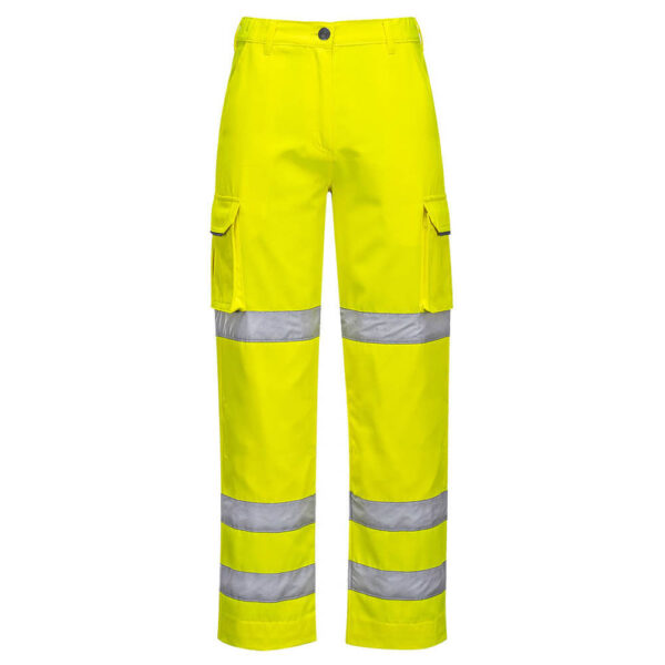 Portwest LW71 Yellow High Visibility Ladies Trousers - Front