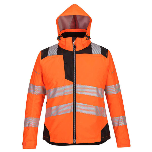 Portwest PW382 Orange High Visibility Ladies Winter Jacket - Front