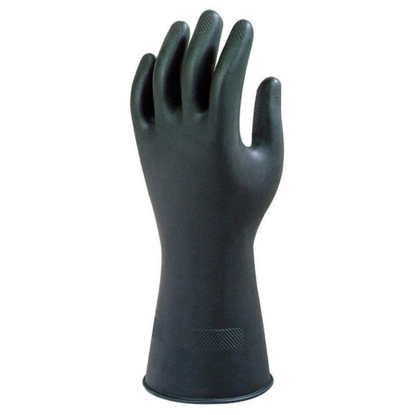 Ansell Marigold G17K Black Heavyweight Latex Rubber Gloves