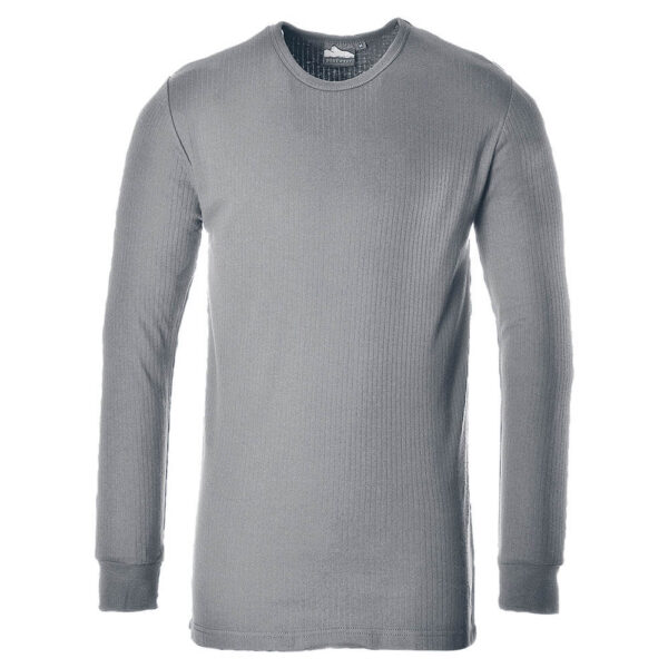 Portwest B123 Thermal Long Sleeved Grey T-Shirt