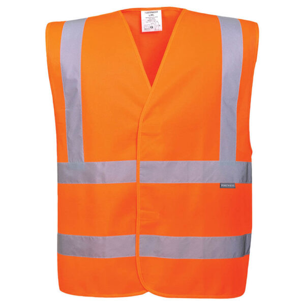 Portwest C470 Orange High Visibility Band And Brace Vest