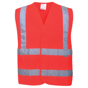 Portwest C470 Red High Visibility Band And Brace Vest