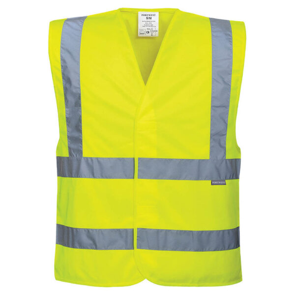 Portwest C470 Yellow High Visibility Band And Brace Vest