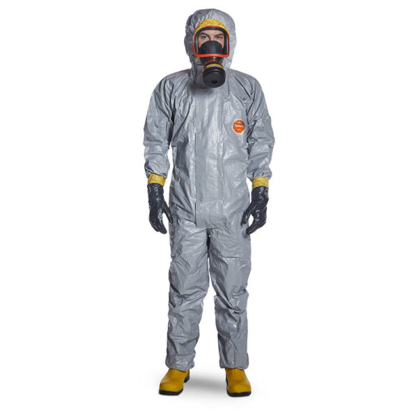 DuPont Tychem 6000 F Plus Grey Hooded Coveralls