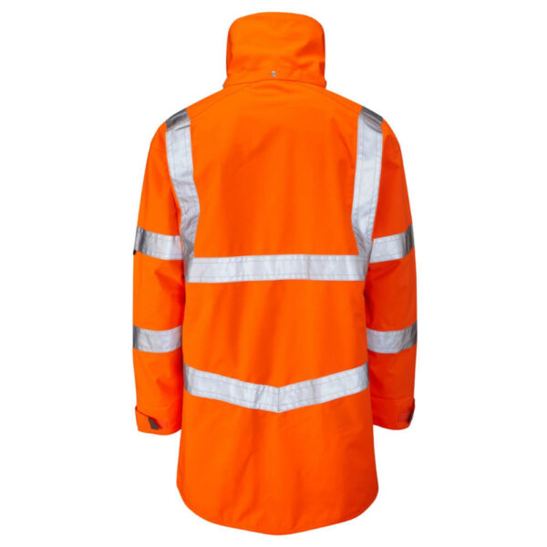 Leo Workwear A04-O Clovelly Class 3 Breathable Orange Anorak