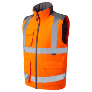 Leo Workwear BW01-O Torrington Class 2 Orange Bodywarmer
