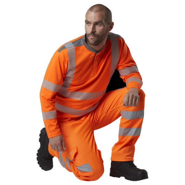 Leo Workwear CT04-O Kingford Class 1 PCX Orange Stretch Cargo Trousers