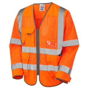 Leo Workwear S20 Burrington Class 3 Superior Sleeved Waistcoat