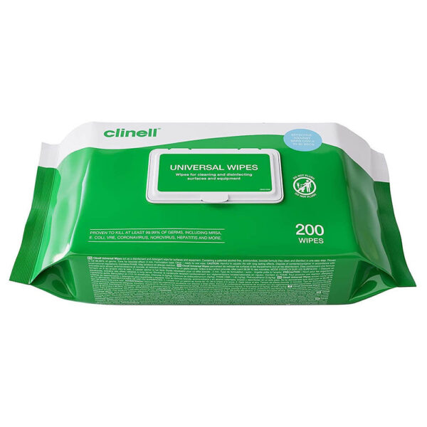 Clinell CW200 Universal Wipes - Pack of 200