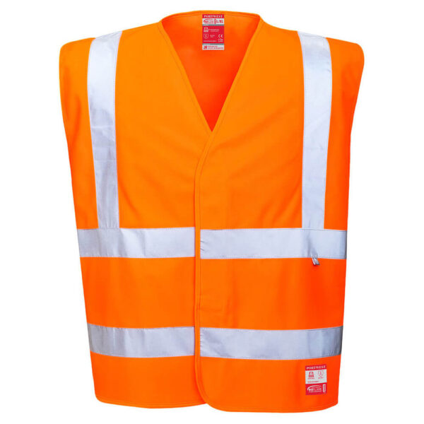 Portwest FR71 Bizflame High Visibility FR Orange Vest