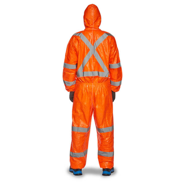 DuPont Tyvek 500 HV High Visibility Hooded Coveralls