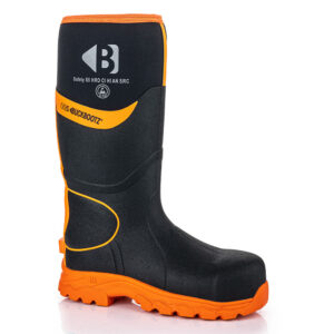 Buckbootz BBZ8000BKOR High Visibility Safety Wellingtons