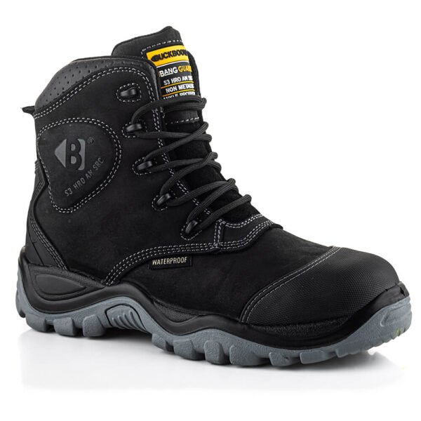 Buckbootz BSH012BK Buckshot Black Safety Boots