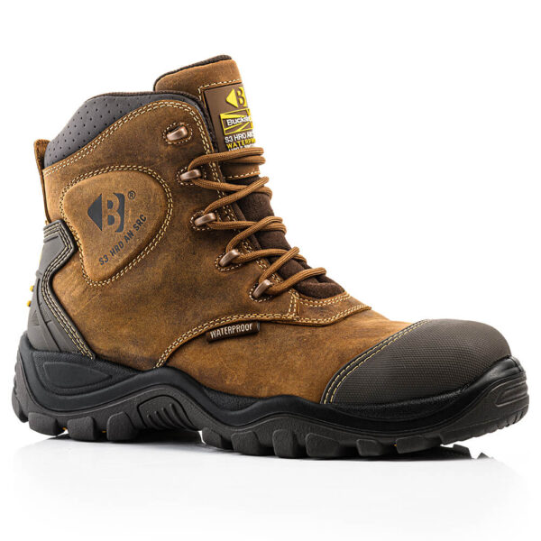 Buckbootz BSH012BR Buckshot Brown Safety Boots