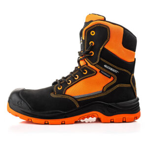 Buckbootz BVIZ1BKOR Buckzviz High Leg Safety Boots