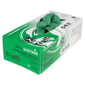 Traffi TD04 Sustain Biodegradable Nitrile Gloves