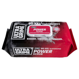 UltraGrime Pro Power Scrub XXL Clothwipes - Pack of 80