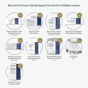 Blue Dot 1-10 Person HSE First Aid Kit