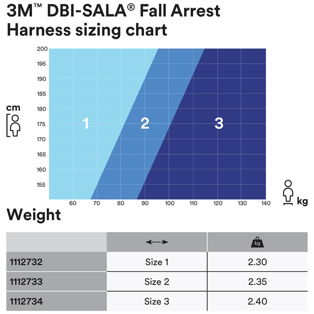 3M DBI-SALA ExoFit XE200 Comfort Rescue Safety Harness