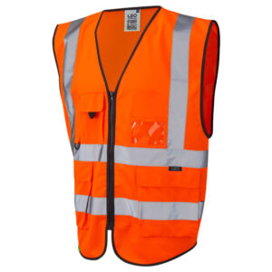 Leo Workwear W11-O Lynton Class 2 Superior Waistcoat